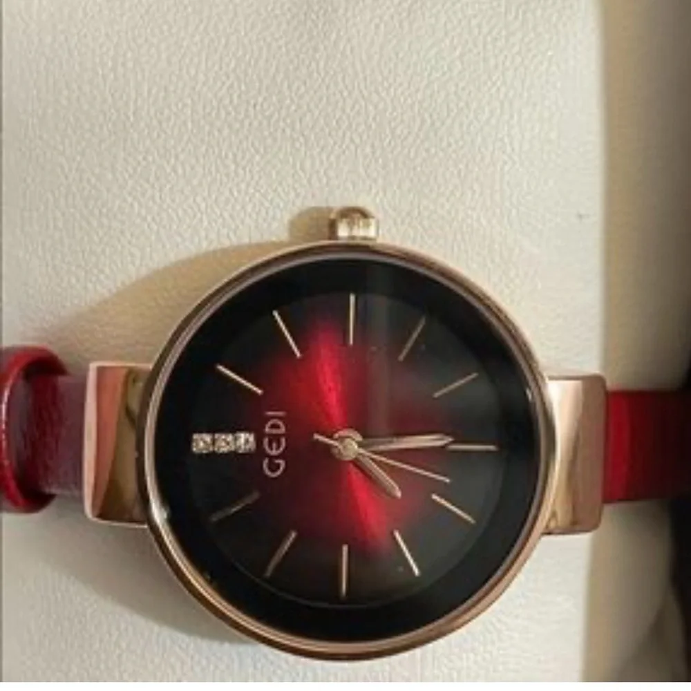 GEDI Red and Gold Watch